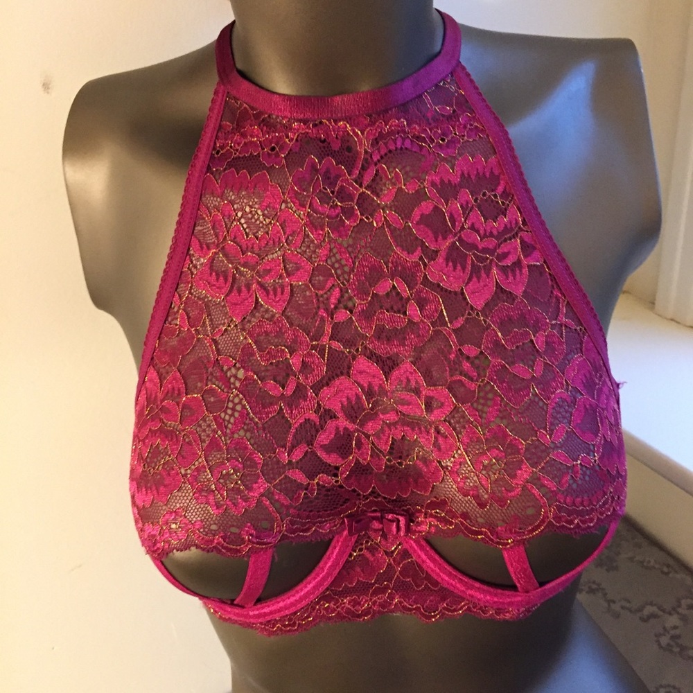 Seven ‘til Midnight Halter Half-Cup Bra Size S